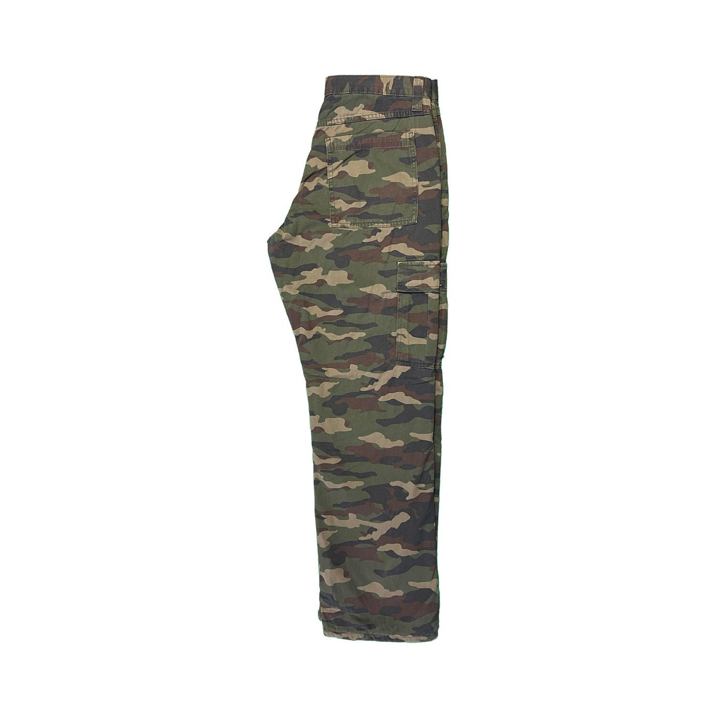 Wrangler Men's Smooth Camo Pant Fleece Lined Cargo Relaxed Fit Five Star (S02)