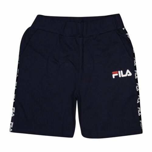 FILA Boy's Navy Blue & White Two-Toned T-Shirt & Pants Set (S01)