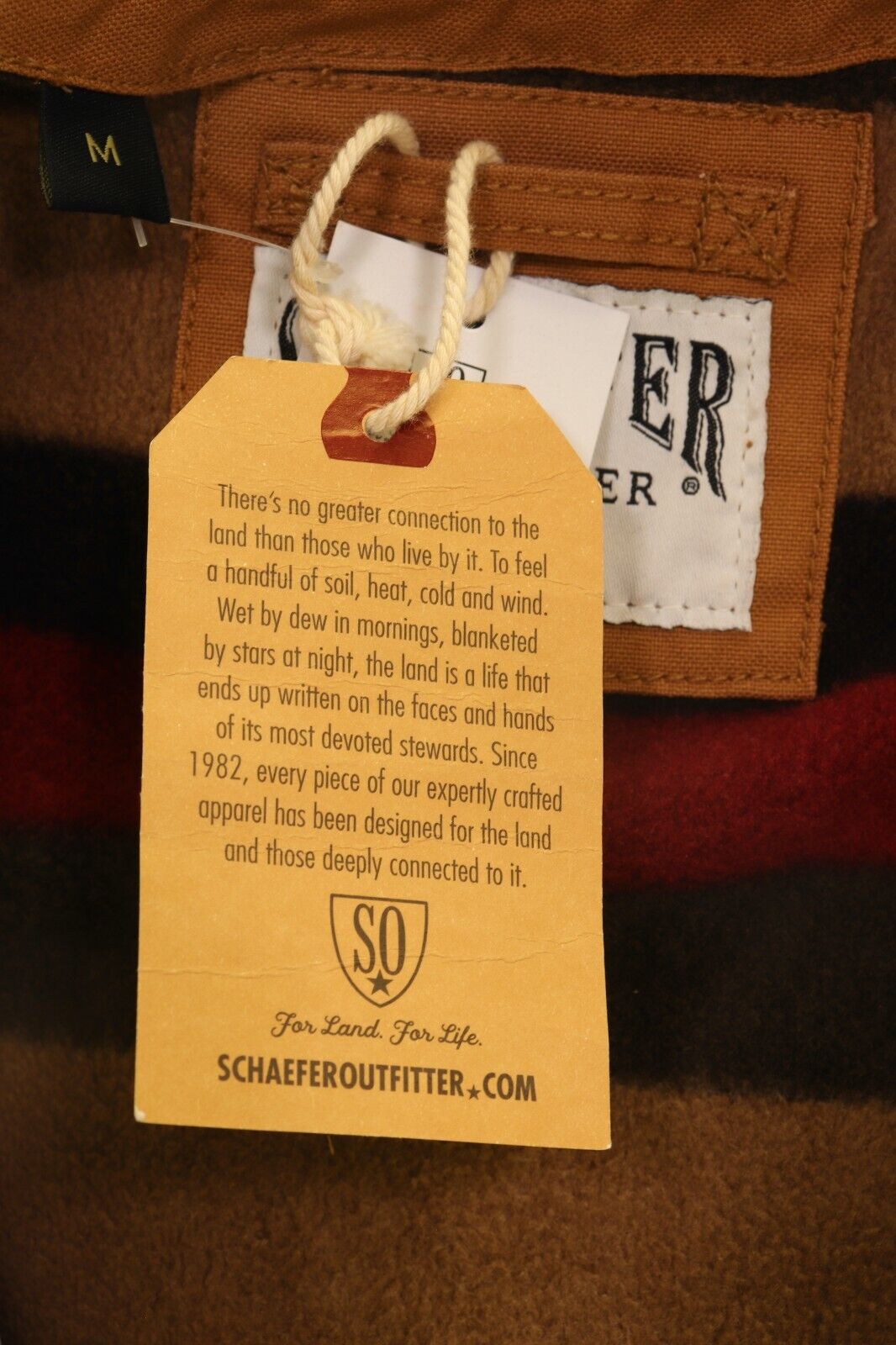 Schaefer Outfitter Men's Vest Saddle Blanket Lined Vintage Mesquite (S03)