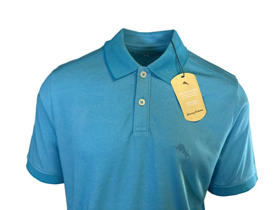 Tommy Bahama Men's Blue Crush Performance Polo 2 Buttons T-Shirt S/S (S16)