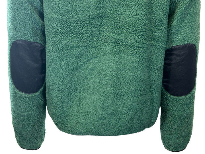 Generisch Heren patchwork jas bovenkleding teddy fleece met opstaande kraag winterjas sweatjack met ritssluiting teddy jas heren, B grijs, M
