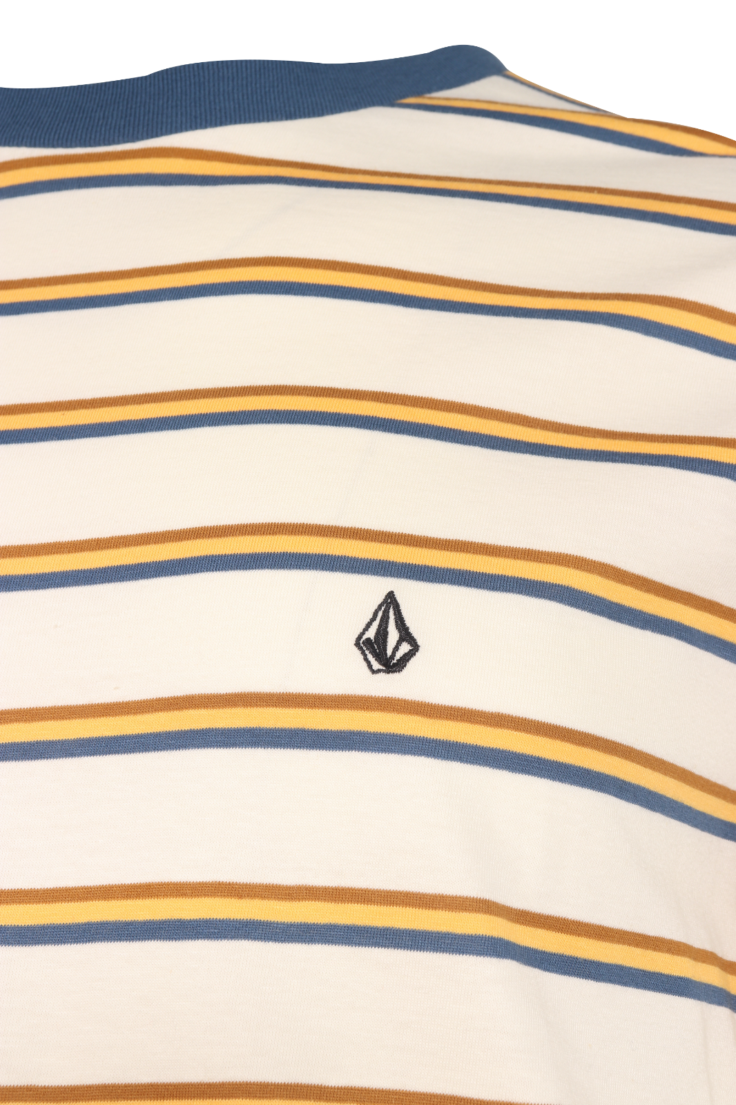 Volcom Men's T-Shirt Flash Orange Striped S/S Tee (S35)