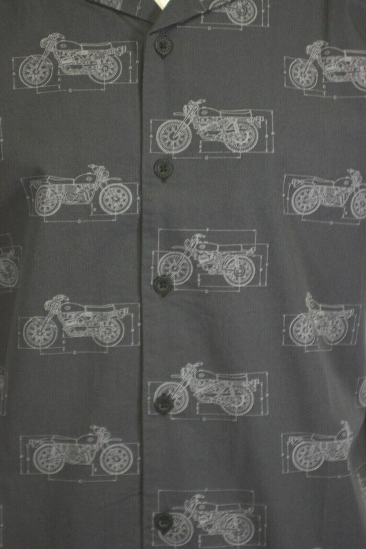 HD Branded Men's Shirt Dark Grey Fueled Allover Custom Print S/S (S61)