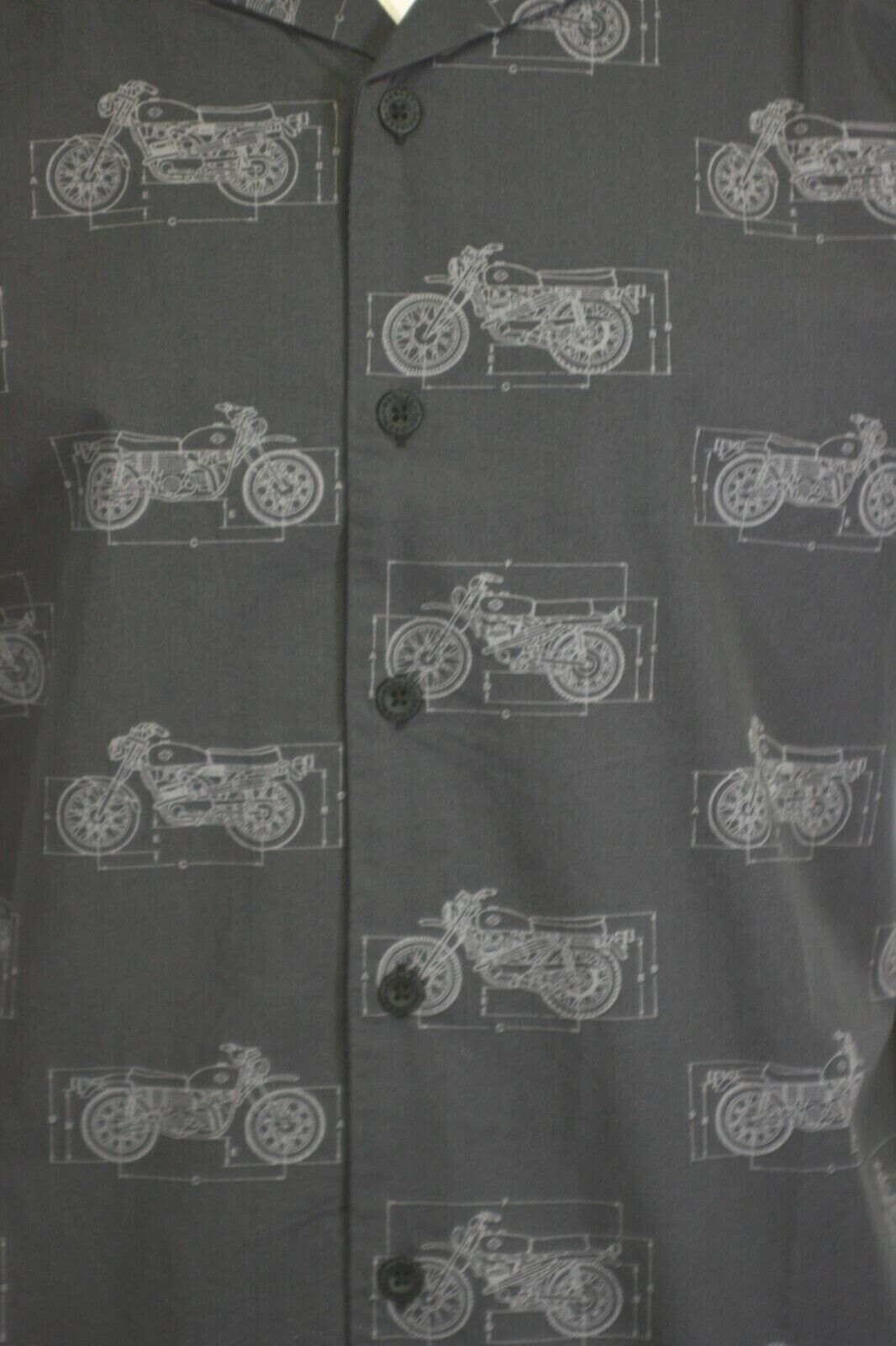 Harley-Davidson Men's Shirt Dark Grey Fueled Allover Custom Print S/S (S61)