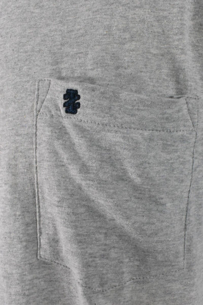 IZOD Men's T-Shirt Basic Grey Pocket Tee (S03)