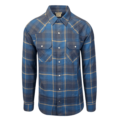 Ariat Men's Moon Howl Blue Shirt Harland Retro Fit (S16)