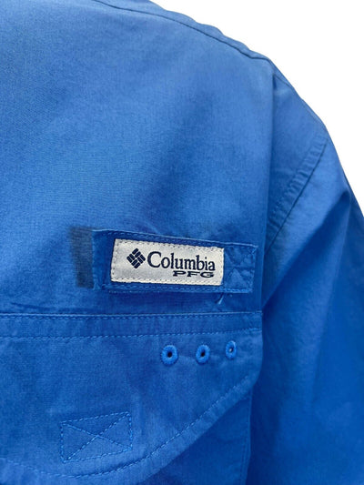 Columbia Men's Woven Shirt PFG Bonehead Short Sleeve Fishing Shirt