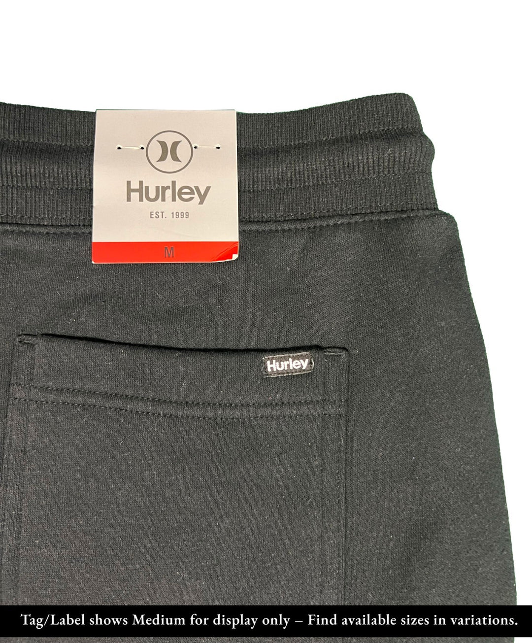 Hurley Men’s Fleece Jogger Black - Dark Grey Heather - Navy (S03)