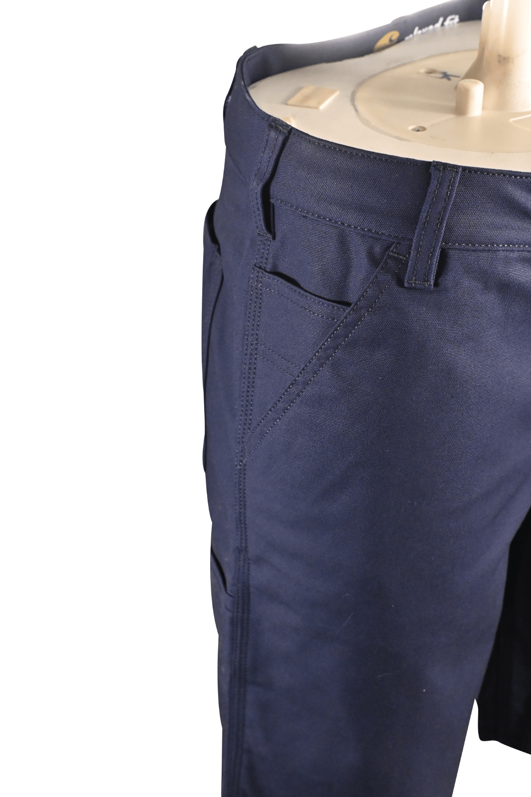 Carhartt Women's Chino Shorts Navy Rugged Flex Rigby Relaxed Fit