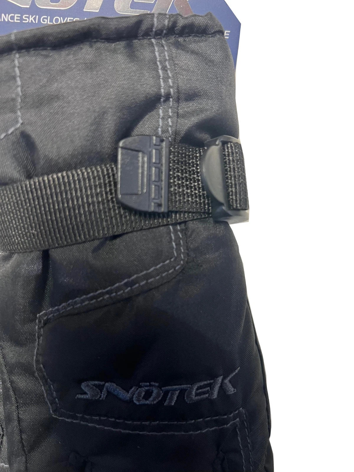 Snotek Junior's Black Stitched Performance Winter Ski Gloves ST318 (S03)