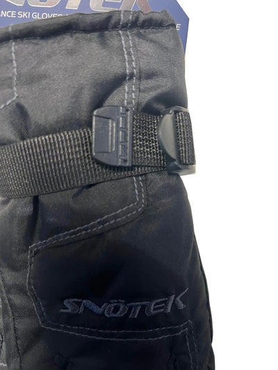 Snotek Junior's Black Stitched Performance Winter Ski Gloves ST318 (S03)