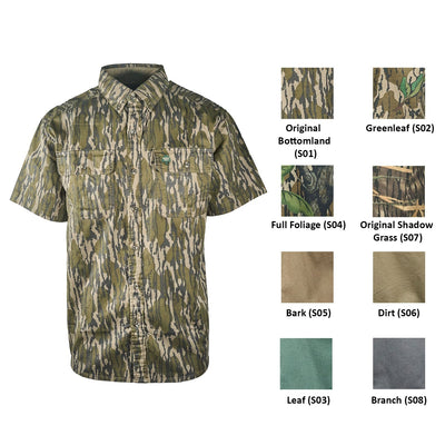 Companions Mossyoak Men's Shirt Dirt Cotton Twill Pocket S/S (S01 - S08)