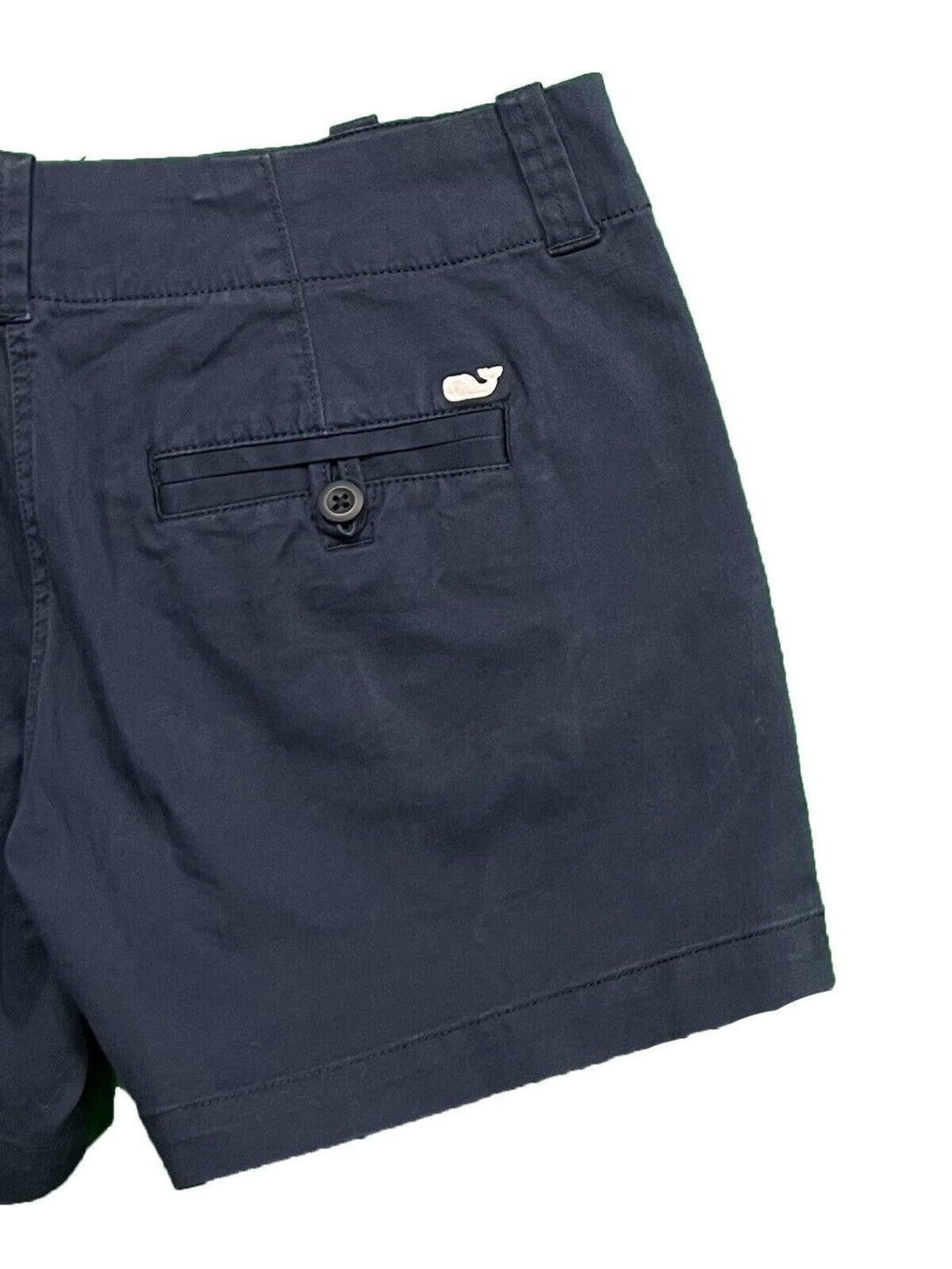 Vineyard Vines Women's Blue Blazer Shorts Everyday Solid Pockets (S04)