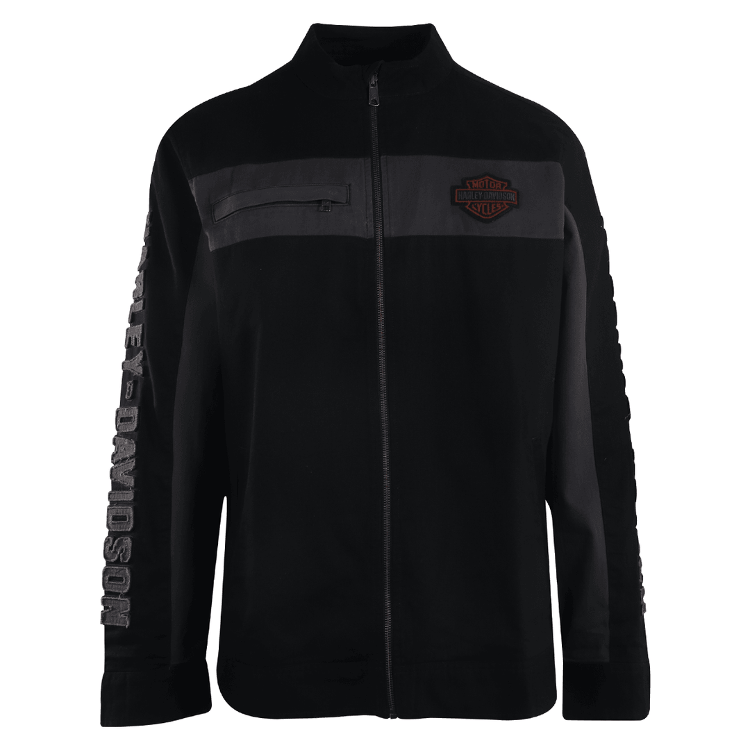 HD Branded Men's Jacket Copper Block Canvas Semi Mock Neck (S03)