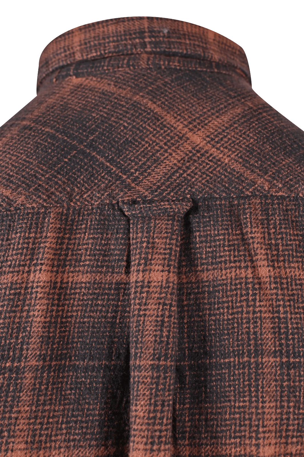 Rip Curl Men's Shirt Burnt Orange Black Plaid Long Sleeve Woven (S10)