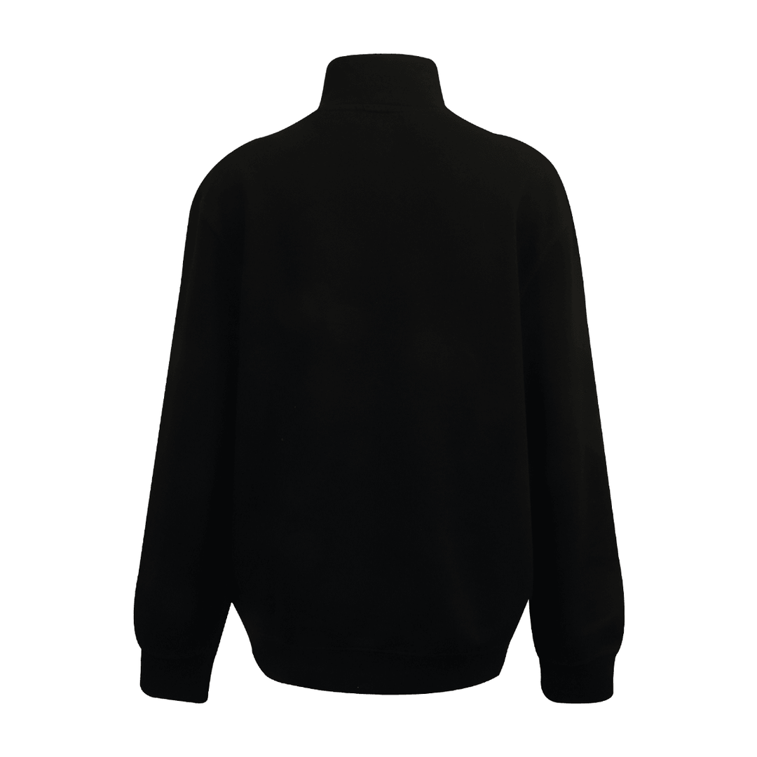 HD Branded Men's Sweatshirt Black Orange Official Logo 1/4 Zip L/S (S06)