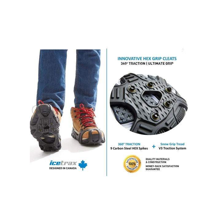 Icetrax Traction Aids V5 Hex Ice Cleats - 2 Pack