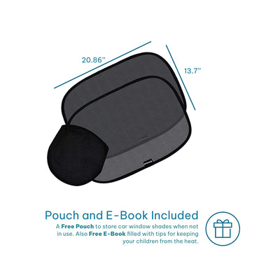 Enovoe 2 Pack Car Window Shades Sun Shade Blocker