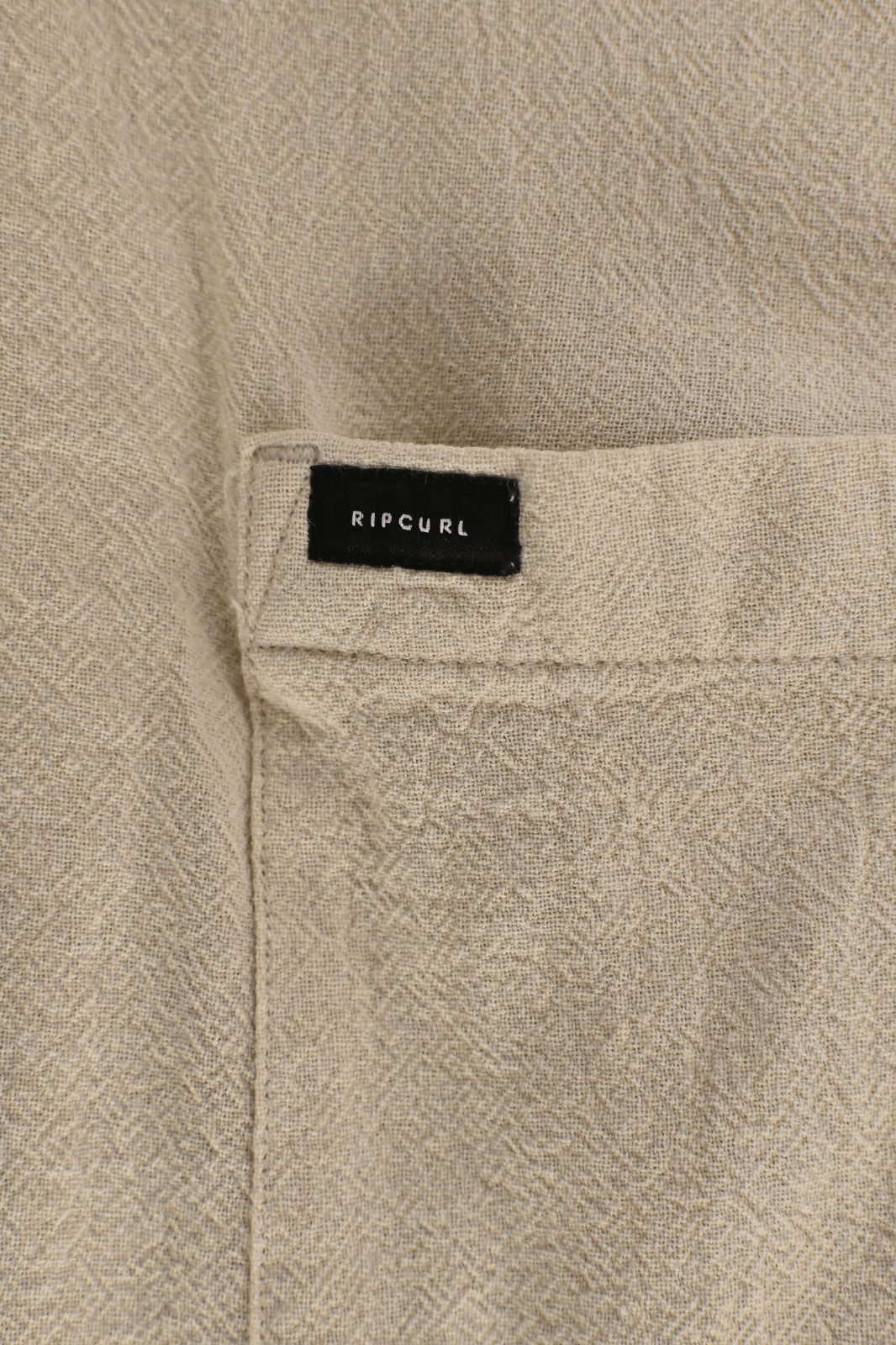 Rip Curl Men's Shirt Bone Linen Short Sleeve Woven (S12)