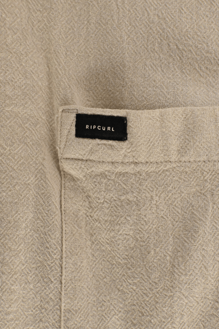 Rip Curl Men's Shirt Bone Linen Short Sleeve Woven (S12)