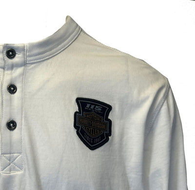 Branded Men's White T-Shirt 115th Anniversary Long Sleeve (S99)