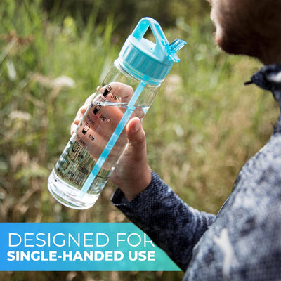 Hydrate BPA Free 900ml Straw Water Bottle