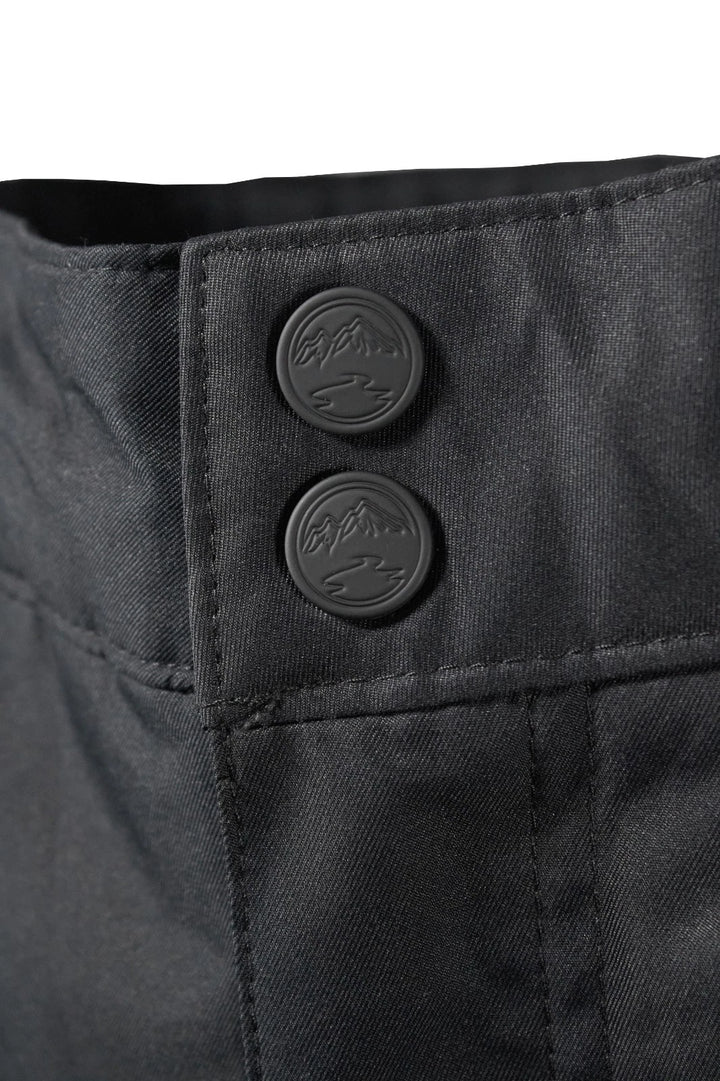 WindRiver Men's Black Pant HyperDri 1 Water Repellent Hiking Snow Pants (S01)