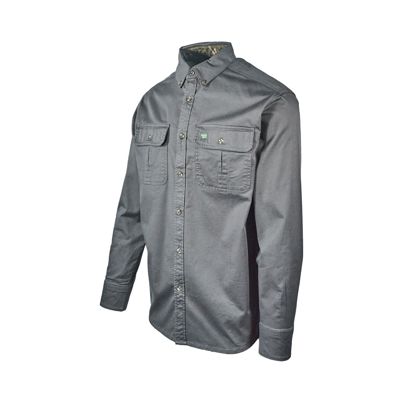 Companions Mossyoak Men's Shirt Dirt Cotton Twill 2 Flap Pockets L/S (S01 - S04)