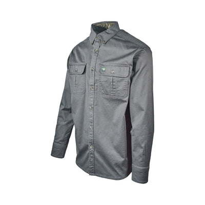 Companions Mossyoak Men's Shirt Dirt Cotton Twill 2 Flap Pockets L/S (S01 - S04)
