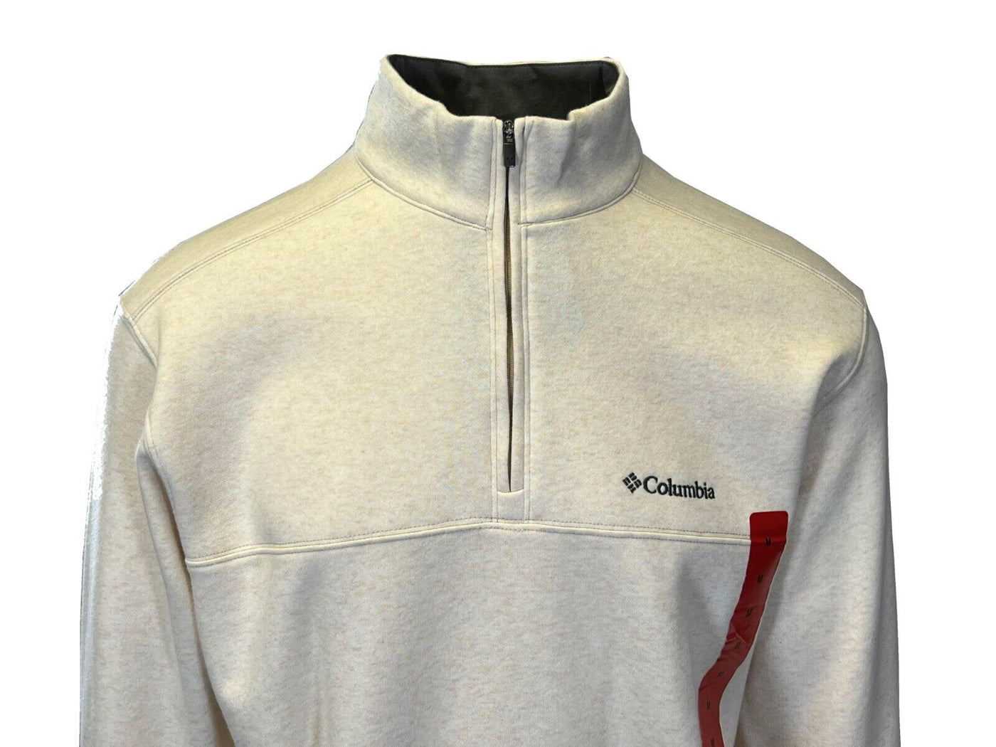 Columbia Men's Oatmeal Heather Sweatshirt Hart Mountain Half Zip L/S (S06)