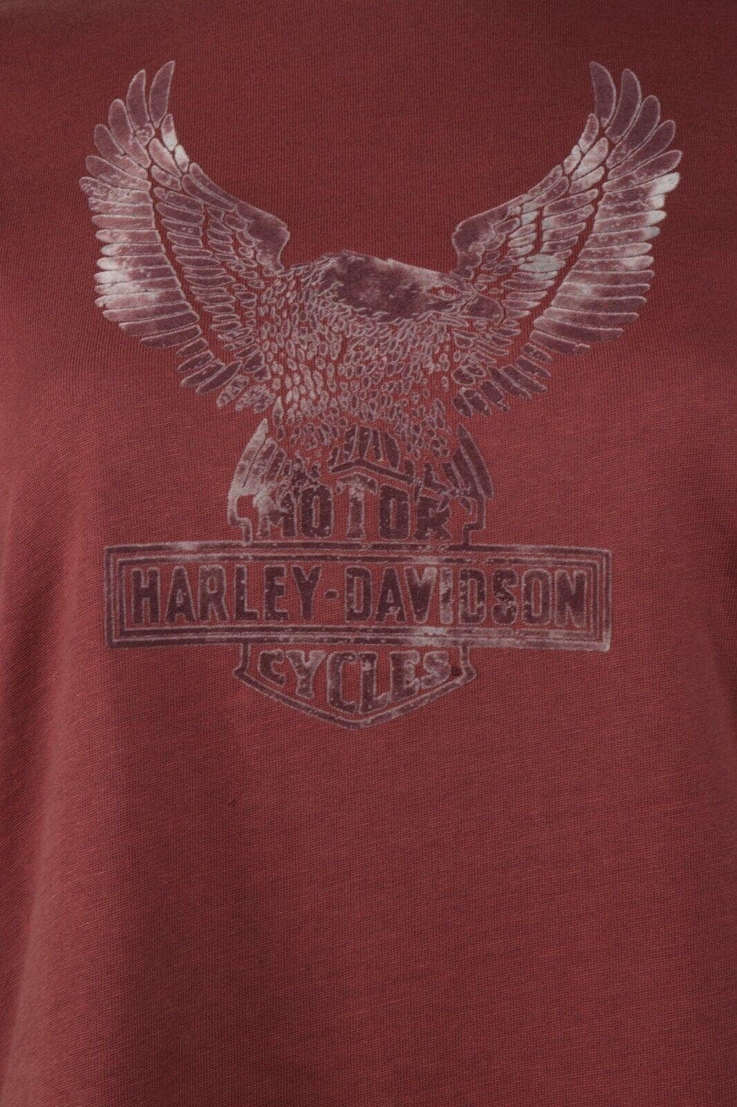 Harley-Davidson Women's T-Shirt Mars Red Eagle Felt S/S (S30)