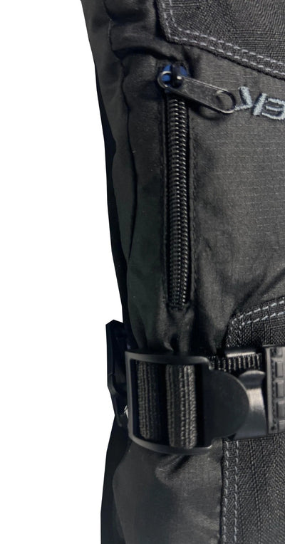 Snotek Women's Black Stitched Zip Performance Winter Ski Gloves ST118 (S02)