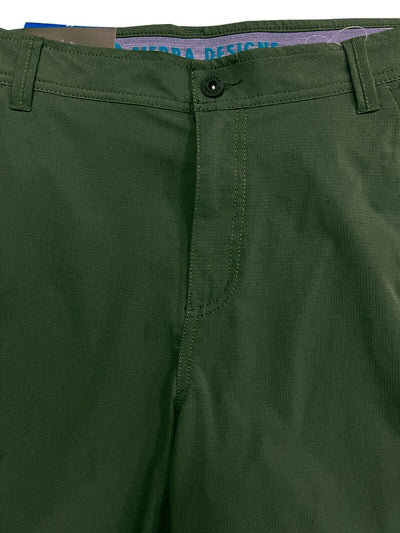 Sierra Designs Men's Green Short Ripstop Stretch Cargo Pockets (S02)