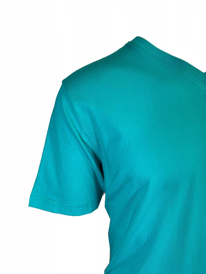 Tommy Bahama Men's Ming Jade T-Shirt V-Neck Bali Skyline Pink Logo Tee (S50)