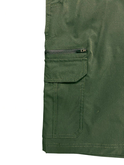 Sierra Designs Men's Green Short Ripstop Stretch Cargo Pockets (S02)