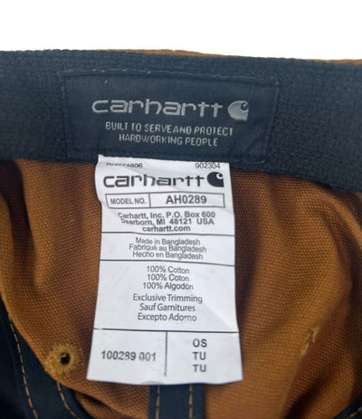 Carhartt Brown Canvas Cap FastDry Comfort Center Logo Patch (S03)