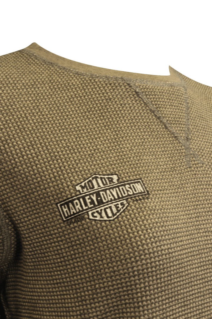 HD Branded Women's Thermal Knit Thunder Gray Patch Logo L/S (S02)