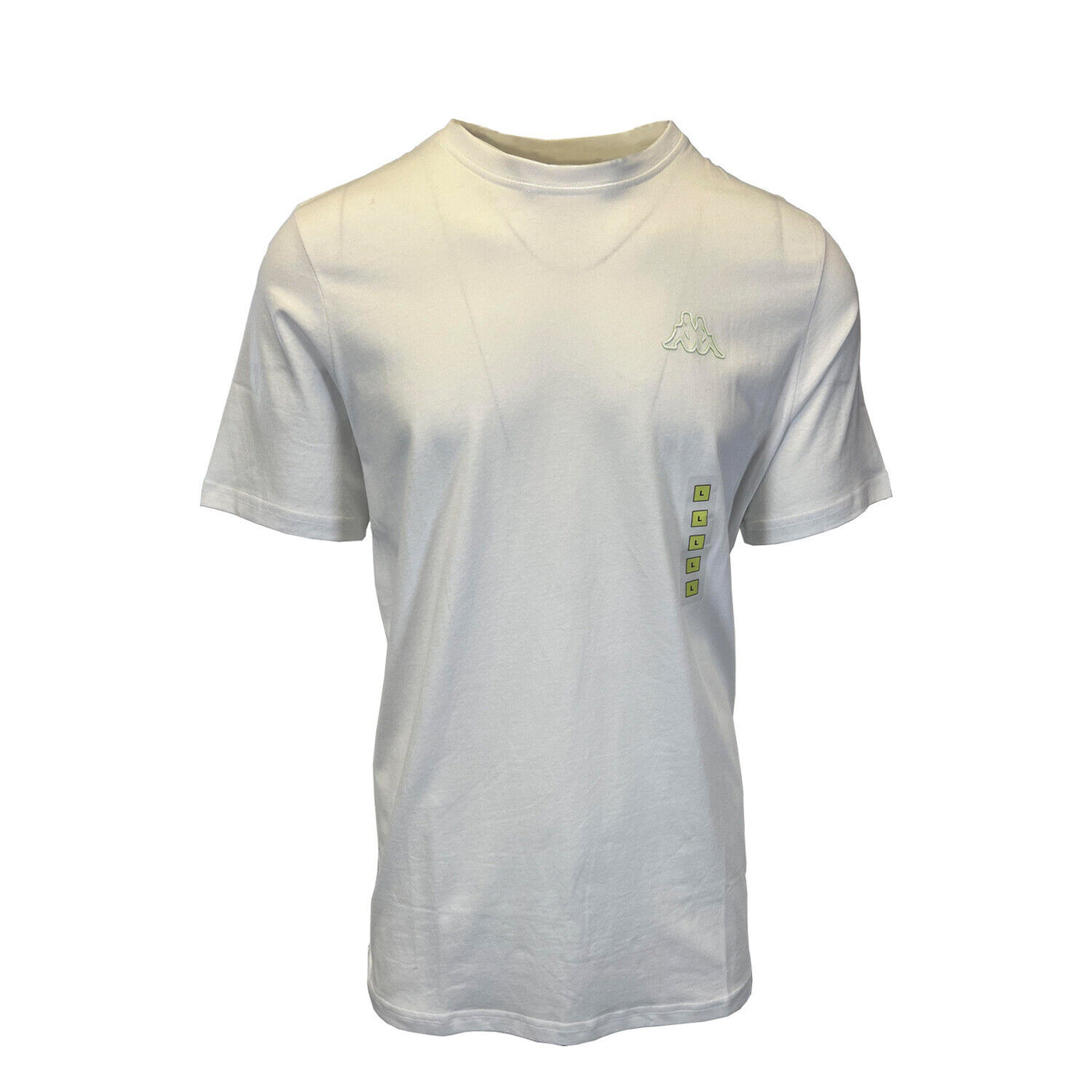 Kappa Men's T-Shirt White Crew Neck Solid Regular Fit S/S (S08)