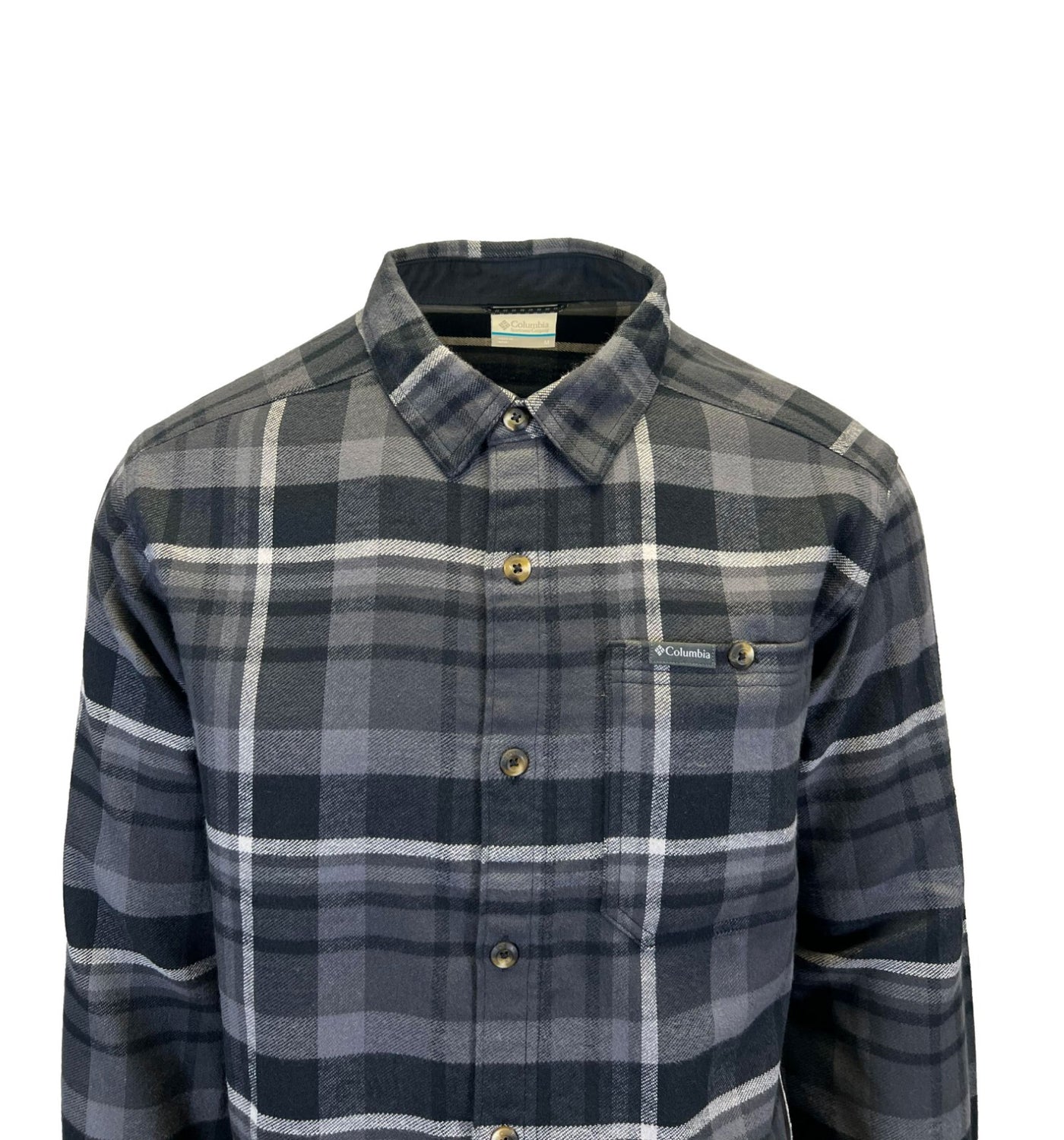 Columbia Men's Multi Plaid Shirt Pitchstone Flannel L/S - (010 & 464)