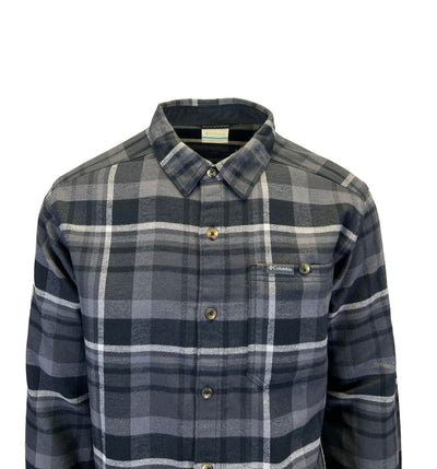 Columbia Men's Multi Plaid Shirt Pitchstone Flannel L/S - (010 & 464)