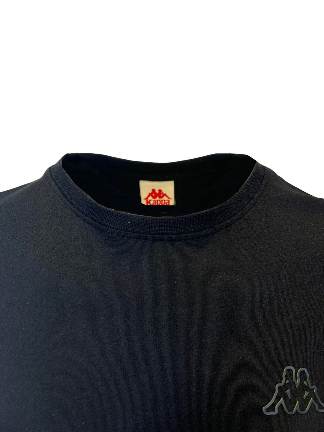 Kappa Men's T-Shirt Black Crew Neck Solid Regular Fit S/S (S10)