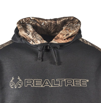 Realtree Men’s Hoodie Edge Camo Lined Hunting Pullover (Forest Green, Black)