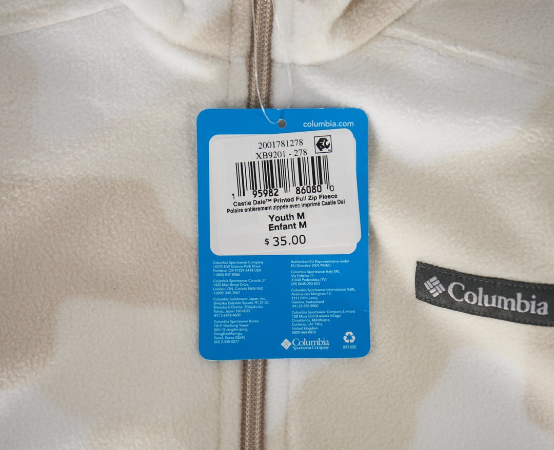 Columbia Youth's Fleece Castle Dale Printed Full Zip Jacket