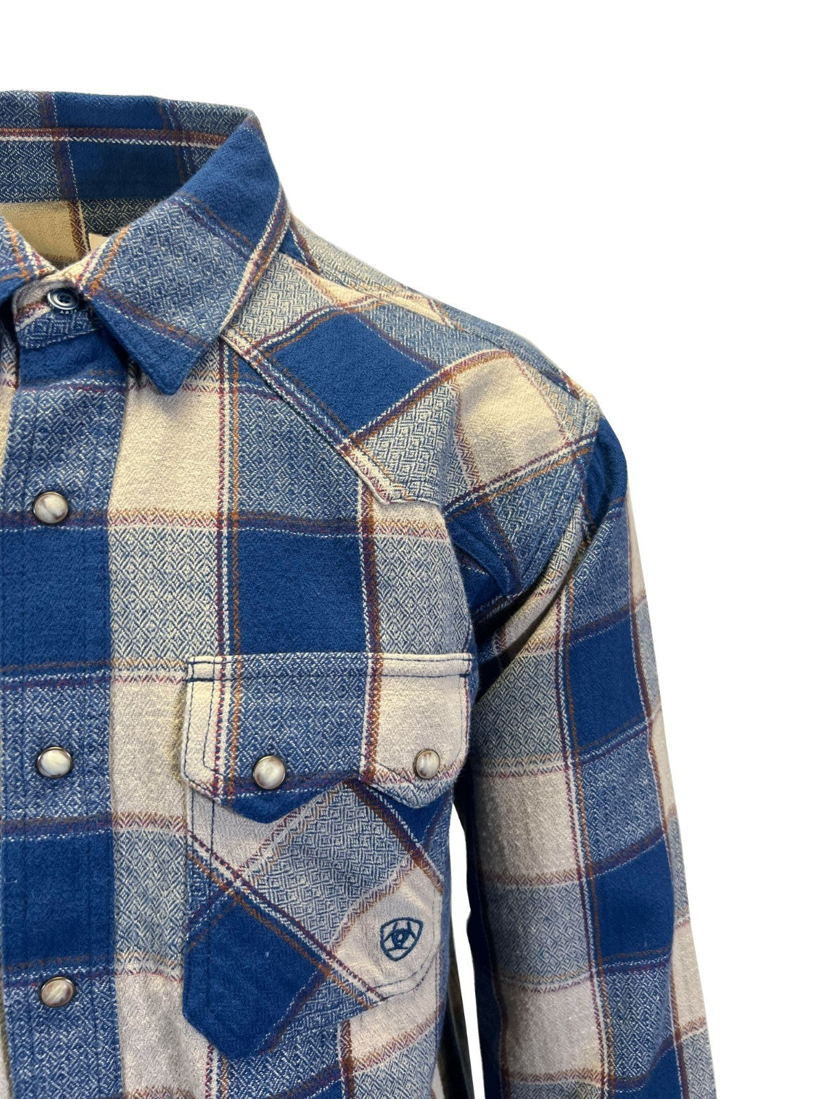 Ariat Men's White Pepper Shirt Howie Retro Fit Long Sleeve (S42)