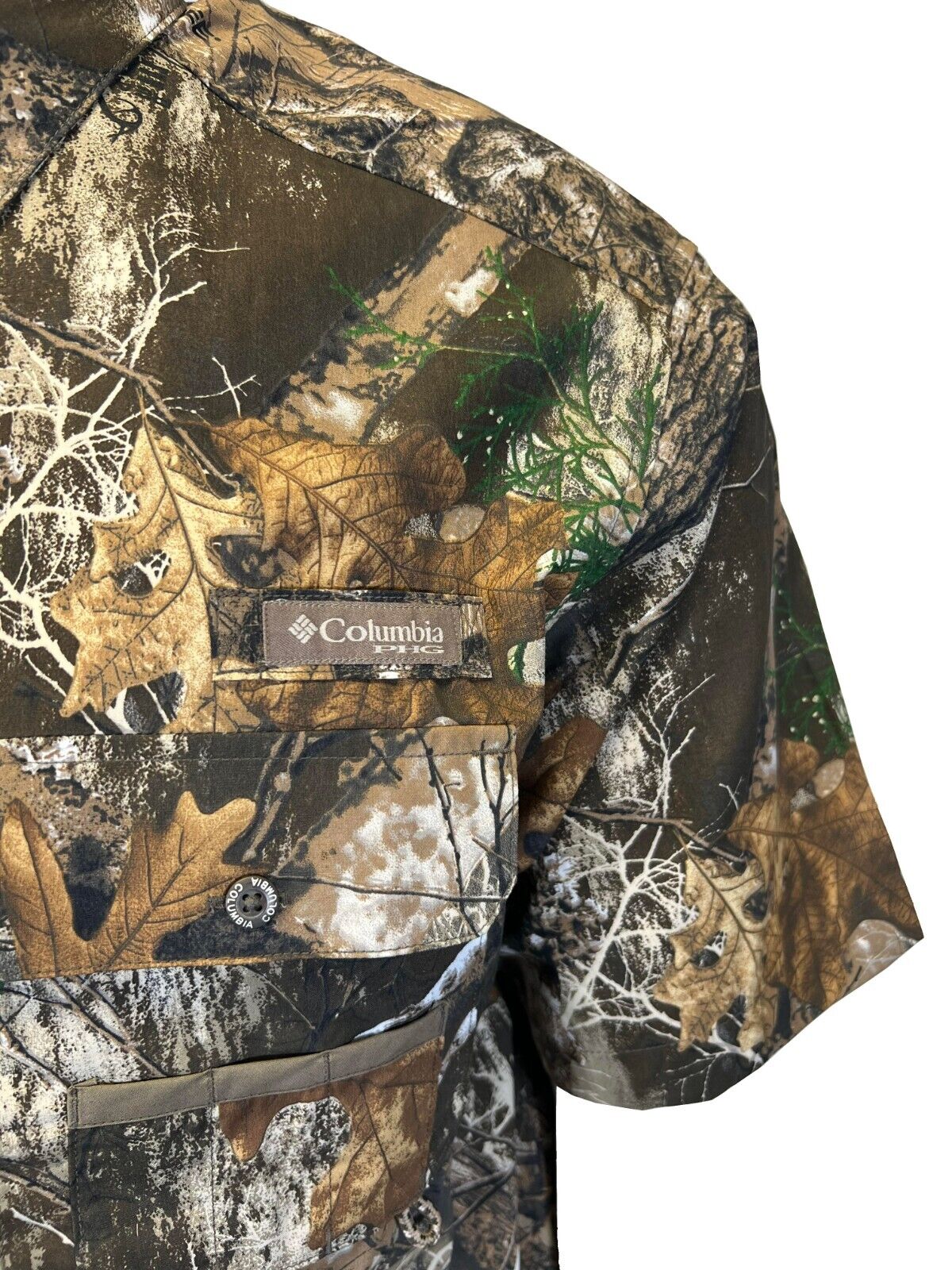 Columbia Men's Realtree Edge Shirt PHG Super Sharptail Short Sleeve (903)