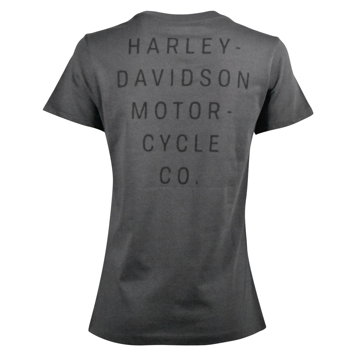 Harley-Davidson Women's T-Shirt Dark Grey Cavalry Short Sleeve (S08)