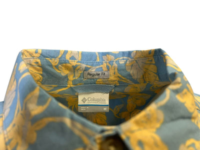 Columbia Men's Ripple Blue Shirt Vined Rapid Rivers Printed Short Sleeve (431)