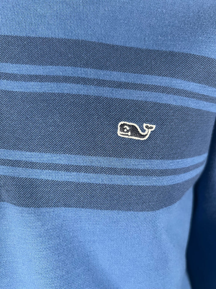 Vineyard Vines Men's Saltwater Surf Stripe Quarter-Zip Pullover