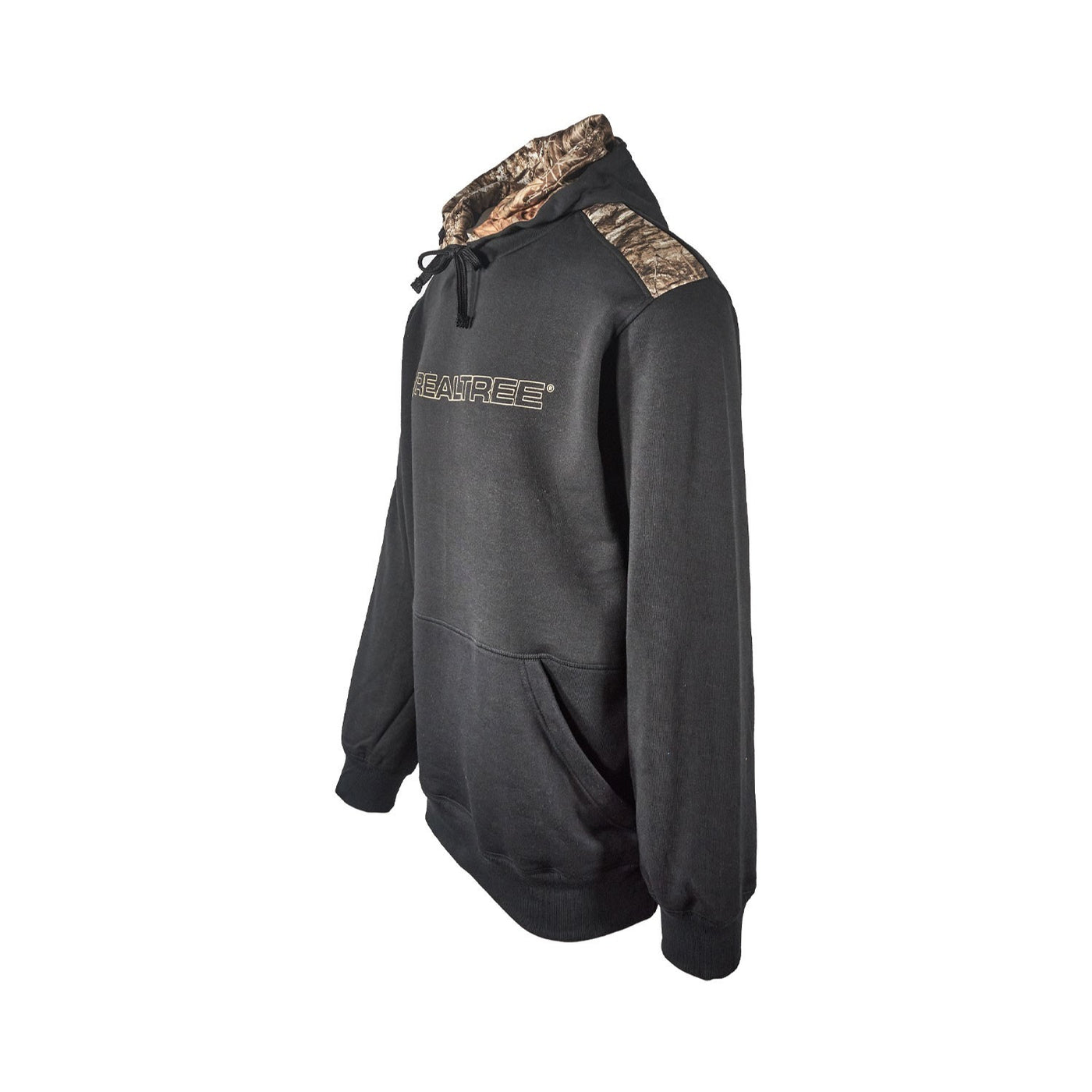 Realtree Men’s Hoodie Edge Camo Lined Hunting Pullover (Forest Green, Black)