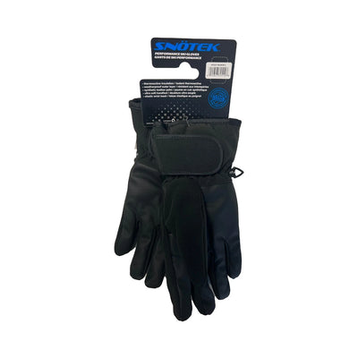 Snotek Junior's Black Performance Winter Ski Gloves ST327 (S04)